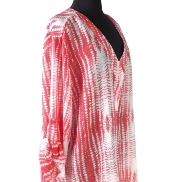 Grand & Greene Womens Size 3X Top Blouse Orange - Picture 7 of 8